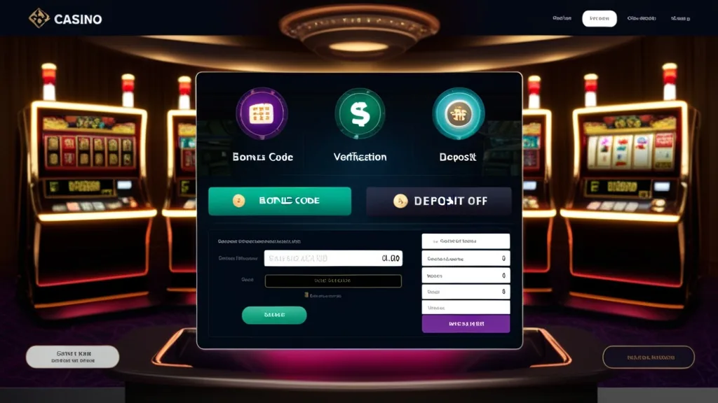 Casino checkout screen showing bonus code entry and verification for Jackpot Raiders